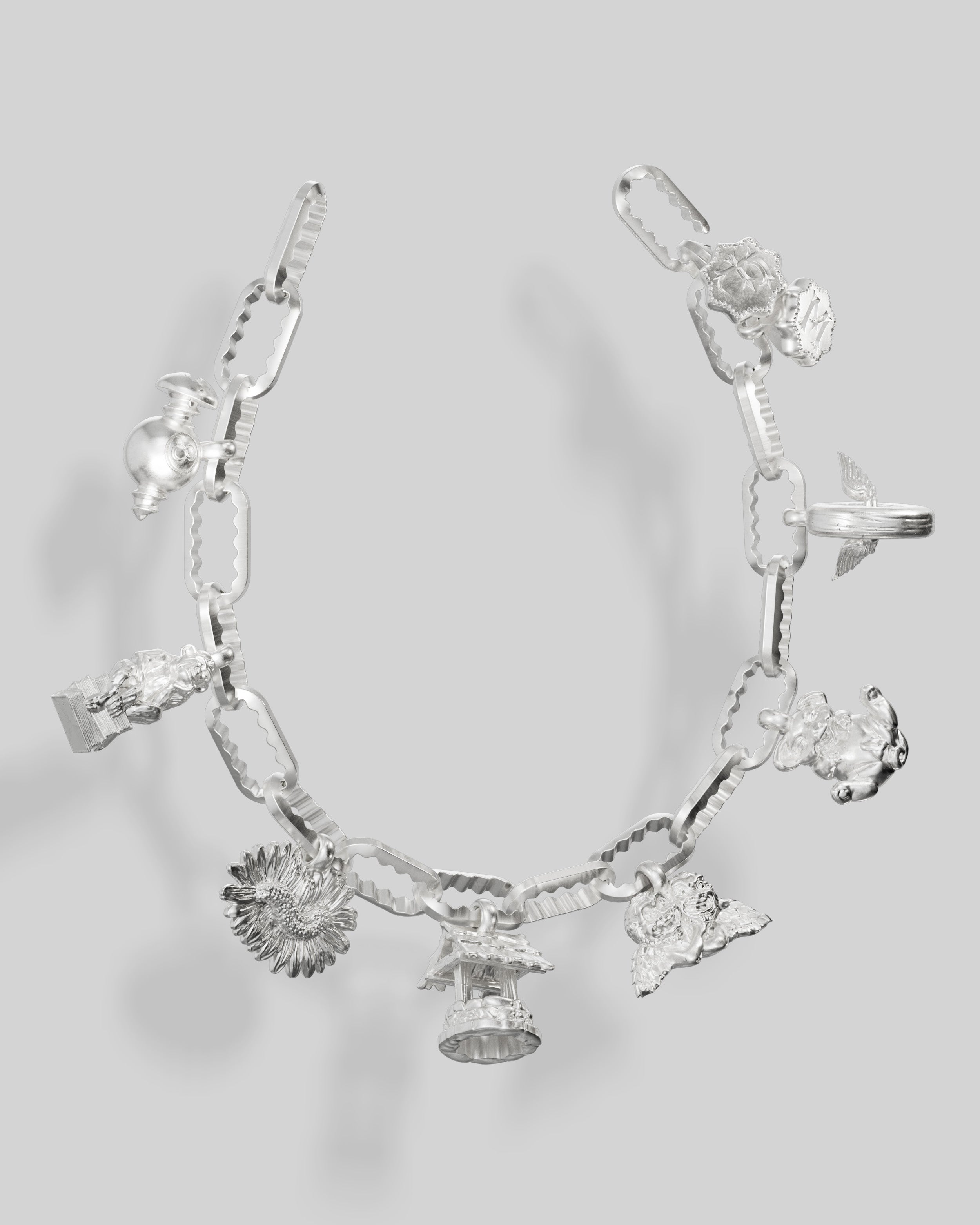 Moon Link Charm Bracelet