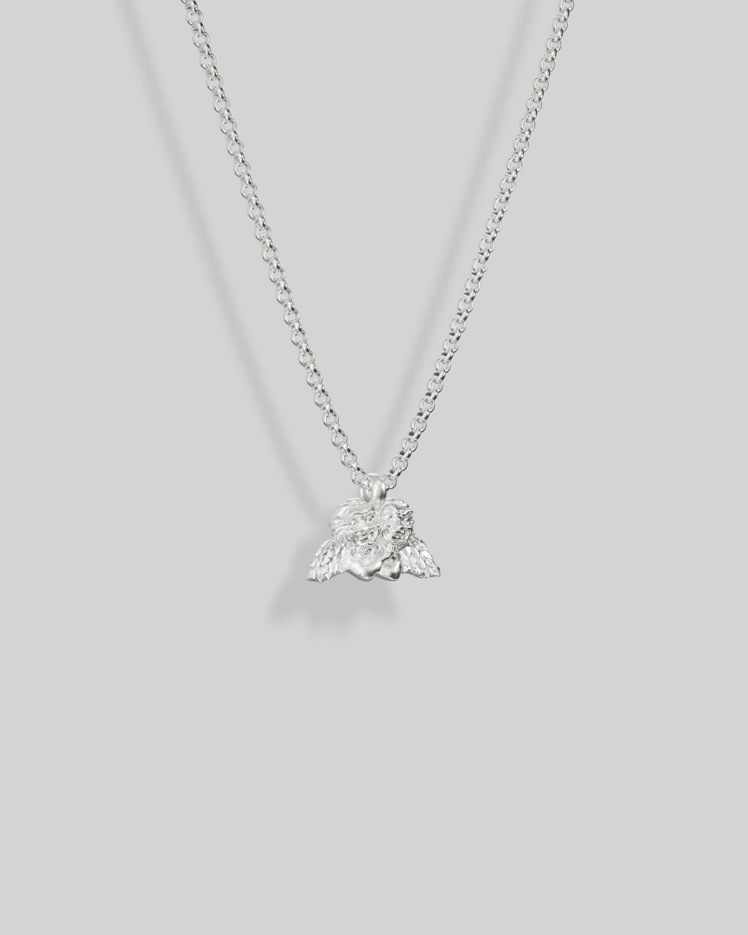 Quarreling Angels Charm Necklace