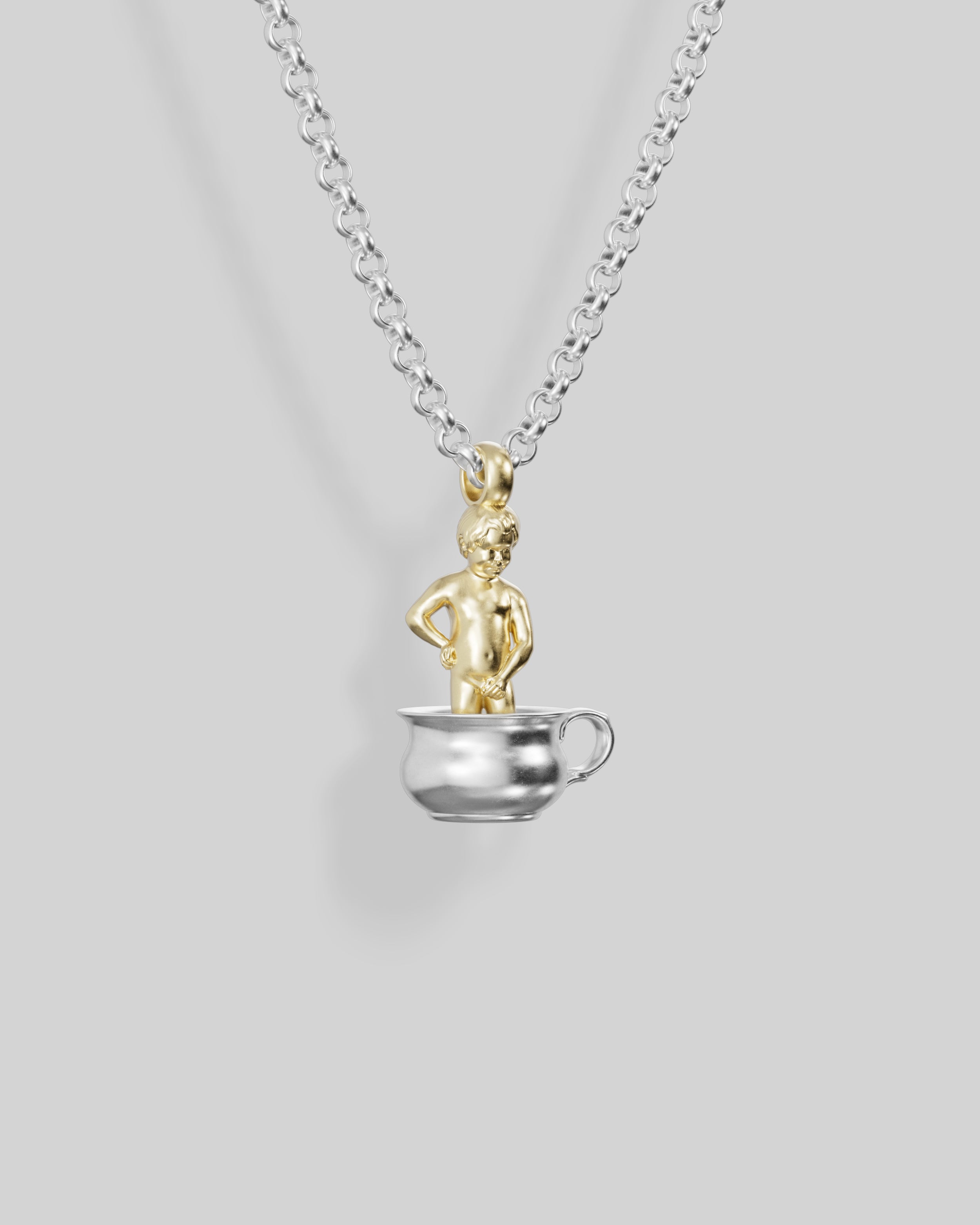 Rebecca Ackroyd Charm Necklace Gold Vermeil